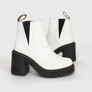 Spence Leather Flared Heel Chelsea Boots